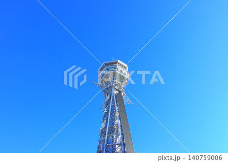 大阪府大阪市、通天閣の風景 大阪府大阪市、通天閣の風景 140759006