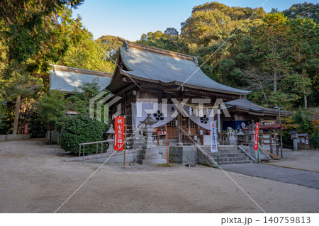 六殿神社の拝殿の風景(熊本県) 六殿神社の拝殿の風景(熊本県) 140759813