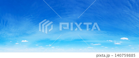 Panorama Blue sky and white clouds. Bfluffy cloud in the blue sky background Panorama Blue sky and white clouds. Bfluffy cloud in the blue sky background 140759885