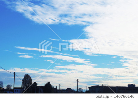 雲のある風景 雲の形 大空 風景 雲のある風景 雲の形 大空 風景 140760146