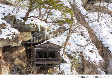 冬の山形県山形市 雪の立石寺(山寺) 冬の山形県山形市 雪の立石寺(山寺) 140760597