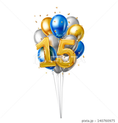 Number 15 birthday balloons Number 15 birthday balloons 140760975