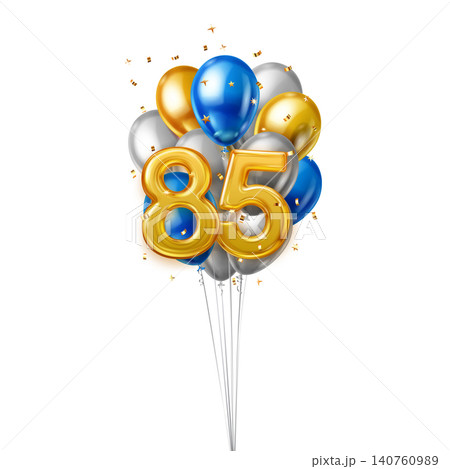 Number 85 balloon decoration. Number 85 balloon decoration. 140760989