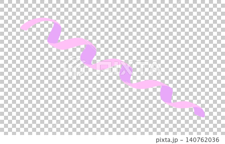 Hand-drawn, curly pink and purple ribbon embellishments - Pop and cute decorative illustration material Hand-drawn, curly pink and purple ribbon embellishments - Pop and cute decorative illustration material 140762036