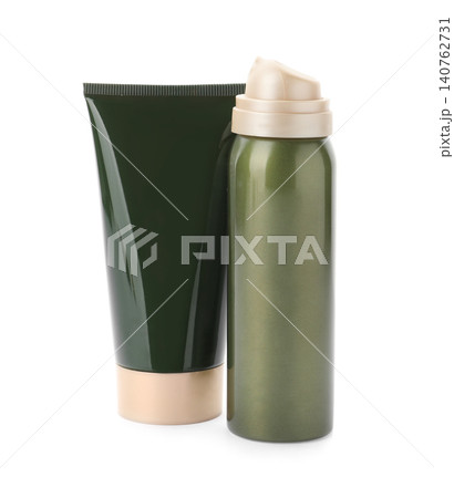 Different modern cosmetic products isolated on white Different modern cosmetic products isolated on white 140762731
