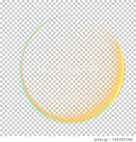 Abstract glass sphere badge with iridescent holographic gradient effect isolated on white background Abstract glass sphere badge with iridescent holographic gradient effect isolated on white background 140763168