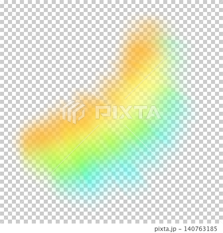 Abstract rainbow light rays arc with blurry colorful gradient bokeh spectrum isolated Abstract rainbow light rays arc with blurry colorful gradient bokeh spectrum isolated 140763185