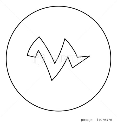 Vegetable peel leftover icon in circle round black color vector illustration image outline contour line thin style Vegetable peel leftover icon in circle round black color vector illustration image outline contour line thin style 140763761