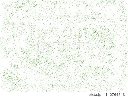 Abstract green speckled texture background with scattered dots on a white canvas, suitable for design projects and creative applications 140764248