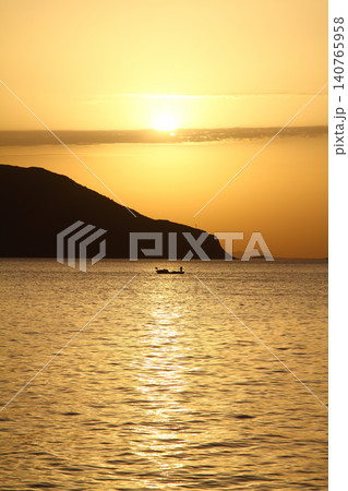 Seaside town of Turgutreis and spectacular sunsets Seaside town of Turgutreis and spectacular sunsets 140765958