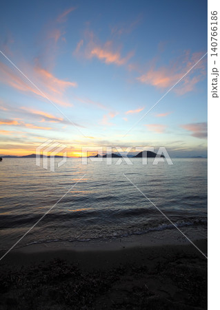 Seaside town of Turgutreis and spectacular sunsets Seaside town of Turgutreis and spectacular sunsets 140766186