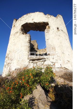 abandoned windmills in turkey 140766277