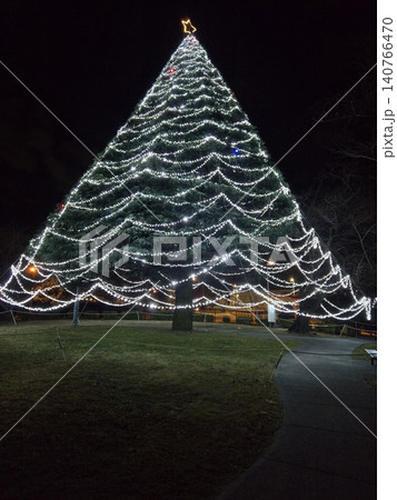 厚木基地のクリスマス 画面いっぱいに広がる巨大ツリーのイルミネーション 厚木基地のクリスマス 画面いっぱいに広がる巨大ツリーのイルミネーション 140766470