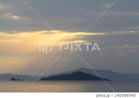 Seaside town of Turgutreis and spectacular sunsets Seaside town of Turgutreis and spectacular sunsets 140766540