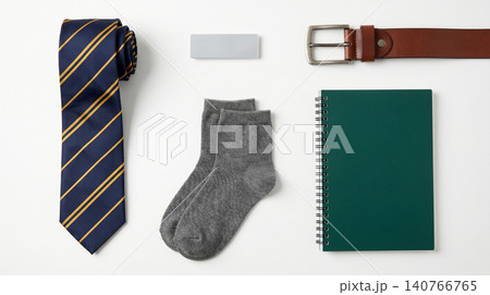 Men's business accessories and fashion items set with notebook business clothing accessories professional gentleman grooming wardrobe collection personal isolated background lifestyle Men's business accessories and fashion items set with notebook business clothing accessories professional gentleman grooming wardrobe collection personal isolated background lifestyle 140766765