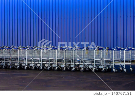 Shopping carts in front 140767151