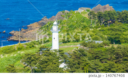 空撮「青森県」初夏の葦毛崎(種差海岸)をドローンで撮影 空撮「青森県」初夏の葦毛崎(種差海岸)をドローンで撮影 140767408