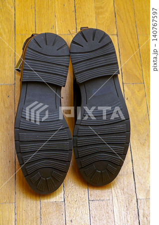 Clean rubber sole shoes Clean rubber sole shoes 140767597