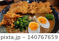 Japanese Curry Rice with Crispy Fried Pork Tonkatsu and Soft Boiled Egg 140767659