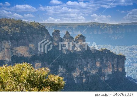 The Three Sisters rock formation in Katoomba in the Blue Mountains 140768317