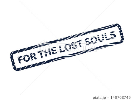 Commemorative For the Lost Souls distressed rubber stamp graphic for remembrance 140768749