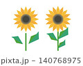 シンプルなひまわり 140768975