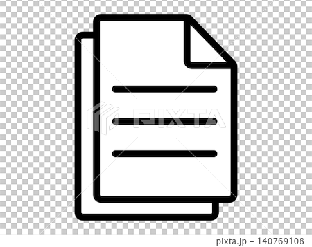 書類のアイコン（資料のマーク） 140769108
