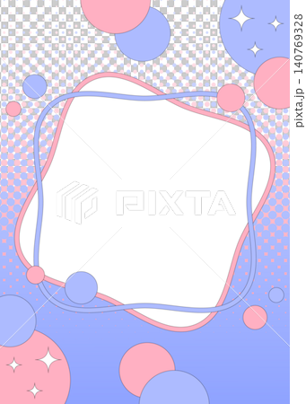 Pop design frame, dot halftone, vertical orientation Pop design frame, dot halftone, vertical orientation 140769328