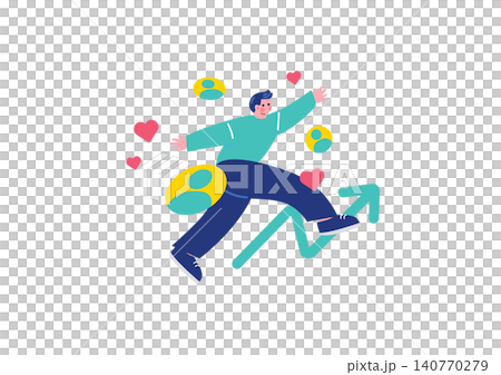社群媒體成功人士的插圖 140770279