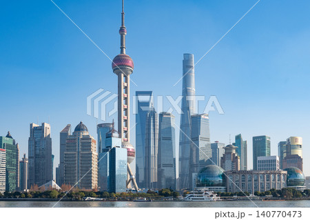 中国・上海 陸家嘴と東方明珠 中国・上海 陸家嘴と東方明珠 140770473