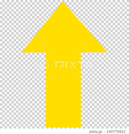 Yellow simple arrow Yellow simple arrow 140770922