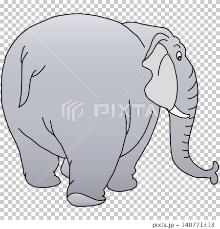 手繪動物插畫 ☆ 大象 手繪動物插畫 ☆ 大象 140771313