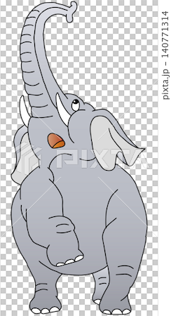 Hand-drawn animal illustration ☆ Elephant Hand-drawn animal illustration ☆ Elephant 140771314