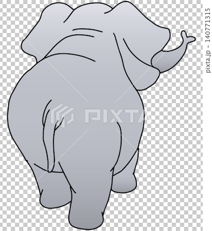 Hand-drawn animal illustration ☆ Elephant Hand-drawn animal illustration ☆ Elephant 140771315