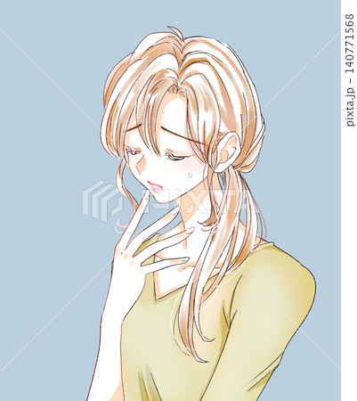 困っている女性 困っている女性 140771568