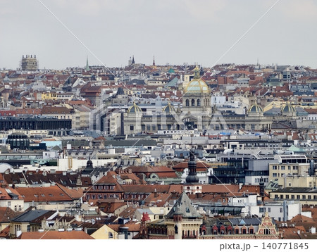 Urban area showing residential rooftops. Closeup view of city residential rooftops and alleys Urban area showing residential rooftops. Closeup view of city residential rooftops and alleys 140771845