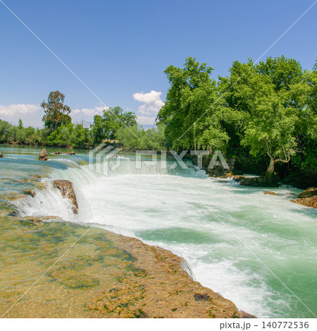 Manavgat Waterfall in Antalya Turkey Manavgat Waterfall in Antalya Turkey 140772536