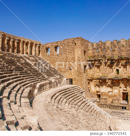 Aspendos Ancient Roman Theater in Antalya Turkey Aspendos Ancient Roman Theater in Antalya Turkey 140772541