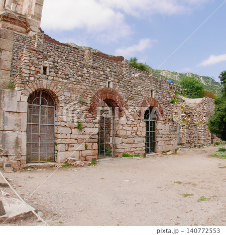 Ancient Stone Ruins at Ephesus Archaeological Site in Turkey Ancient Stone Ruins at Ephesus Archaeological Site in Turkey 140772553