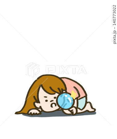 虫眼鏡で探し物を見つける女の子 虫眼鏡で探し物を見つける女の子 140773022