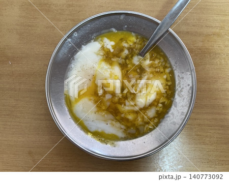 Traditional Malaysian Half-Boiled Eggs with Soy Sauce and Pepper Traditional Malaysian Half-Boiled Eggs with Soy Sauce and Pepper 140773092