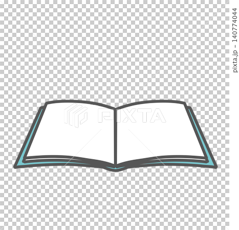打開的書的插圖(空白頁,展開)。 打開的書的插圖(空白頁,展開)。 140774044