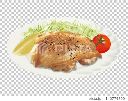 チキンソテー(サラダ付き)ブラックペッパー チキンソテー(サラダ付き)ブラックペッパー 140774800