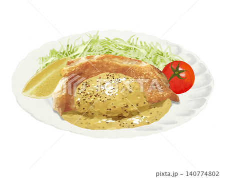 チキンソテー(サラダ付き)ハニーマスタード チキンソテー(サラダ付き)ハニーマスタード 140774802