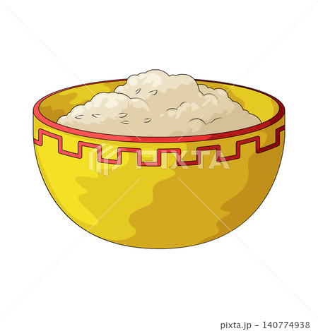 Illustration of Rice Bowl Illustration of Rice Bowl 140774938