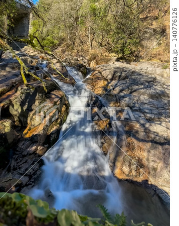 Water stream near Fecha de Barjas waterfall 140776126