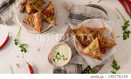 Indian samosas Indian samosas 140776139