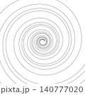 うずまき　白黒　シンプル　線 140777020