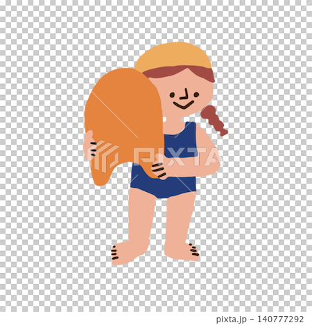スイミングをする子供のイラスト スイミングをする子供のイラスト 140777292