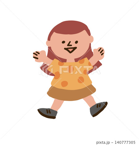 夏服の子供のイラスト 140777305